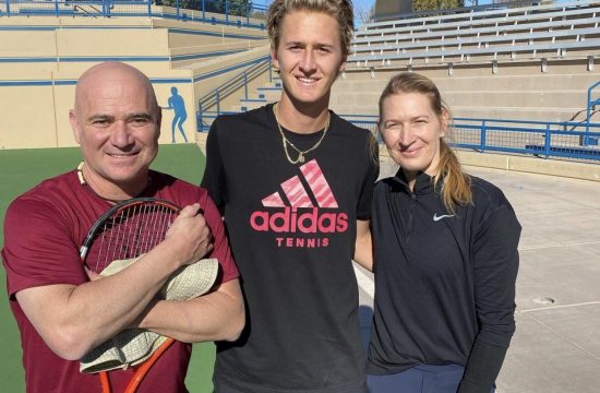 Andre Agassi, Sebastian Korda, Steffi Graf