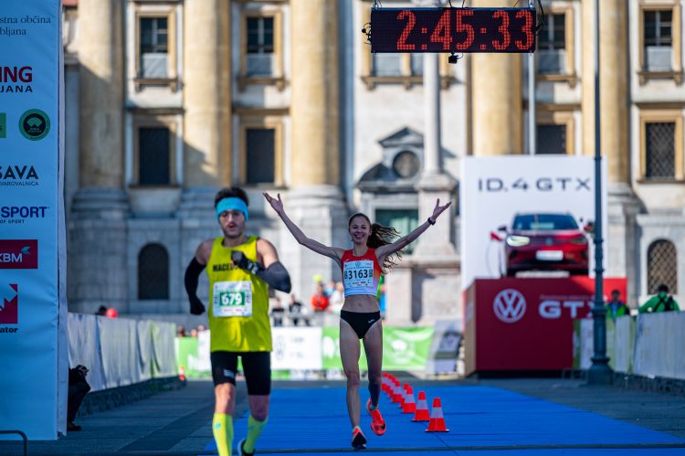 Državna prvakinja v maratonu 2021 Anja Fink. FOTO: Uroš Skaza