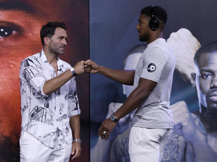 Anthony Joshua Eddie Hearn