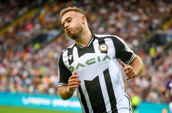 Udinese s Sandi Lovric portrait during Udinese Calcio vs ACF Fiorentina, italian soccer Serie A match in Udine, Italy, A