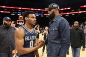 LeBron James in Bronny