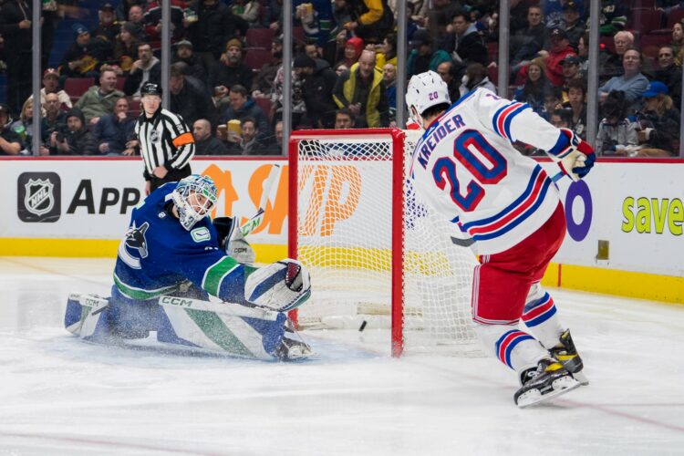 NHL: New York Rangers at Vancouver Canucks