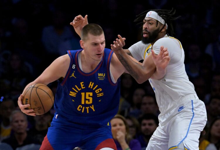 Denver los angeles lakers jokic davis