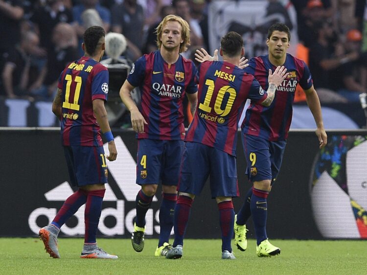 Messi Neymar Rakitić Suarez