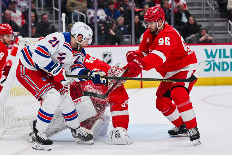 NHL: New York Rangers at Detroit Red Wings