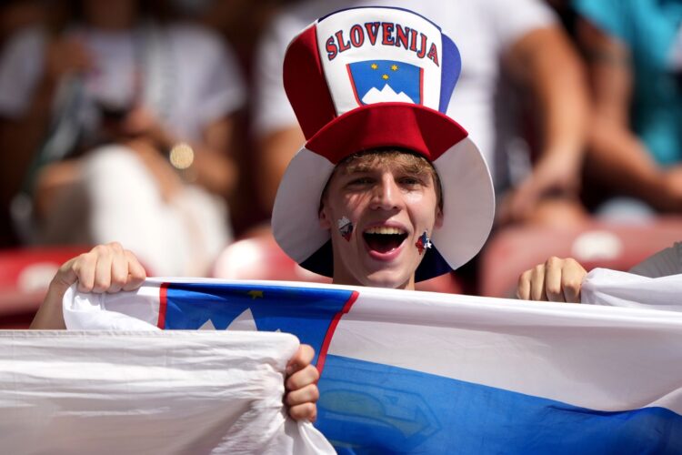 Danska - Slovenija navijači