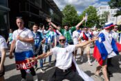 Danska - Slovenija navijači