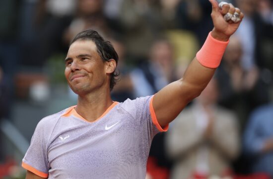 Masters 1000 Series Mutua Madrid Open 2024 at La Caja Mágica stadium in Madrid, 25 April 2024. Rafeel Nadal (SPA) vs Dar