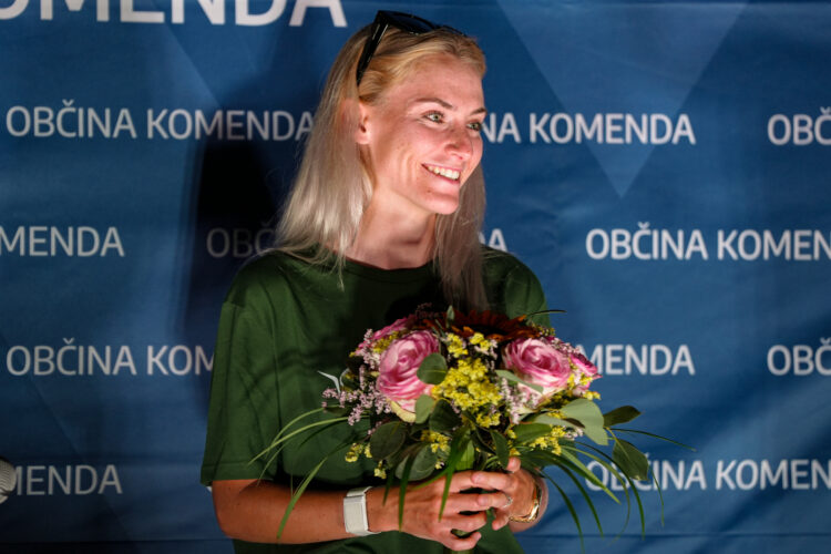 Sprejem Pogačarja v Komendi