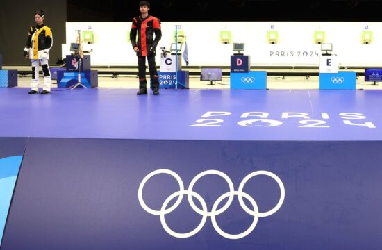 (PARIS2024)FRANCE CHATEAUROUX SHOOTING 10M AIR RIFLE MIXED TEAM GOLD MEDAL MATCH