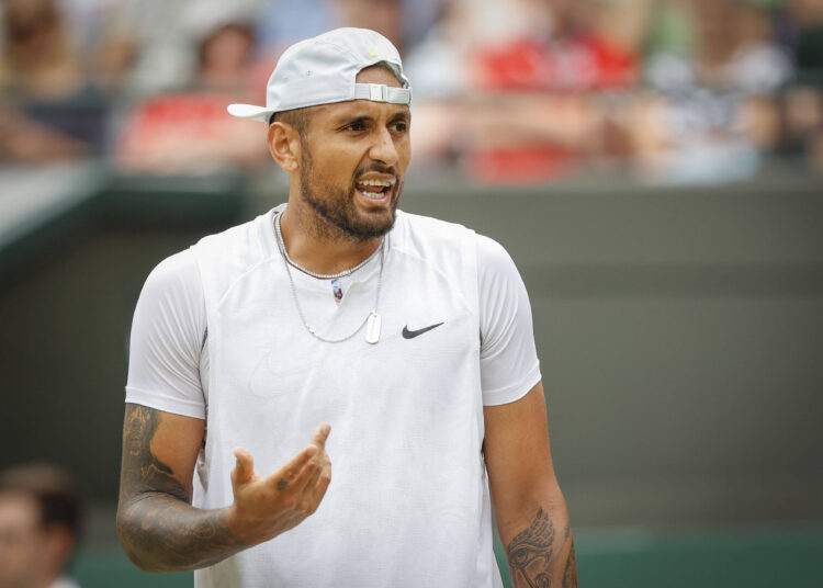 Nick Kyrgios (AUS) reagiert veraergert,Aerger, enttaeuscht,Enttaeuschung,Emotion,Gestik, Portrait,Portraet, *** Nick Kyr