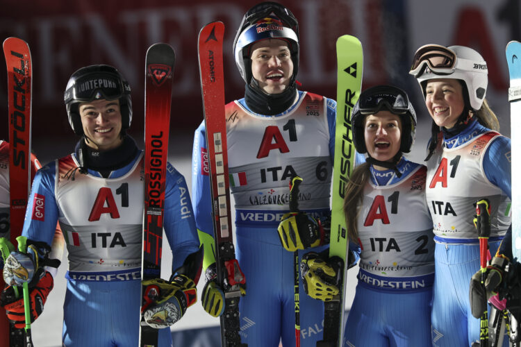 Italija mešana tekma Saalbach 2025