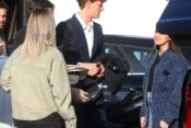 *EXCLUSIVE* - Italian tennis star Jannik Sinner filming of the new Vodafone commercial in the heart of Italy’s fashion capital, Milan
