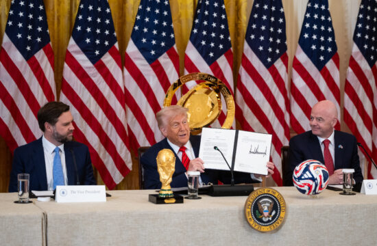 JD Vance, Donald Trump, Gianni Infantino