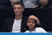 Fußball, Cristiano Ronaldo mit Familie bei den ATP-Finals in London Juventus footballer Ronaldo attends the evening mat