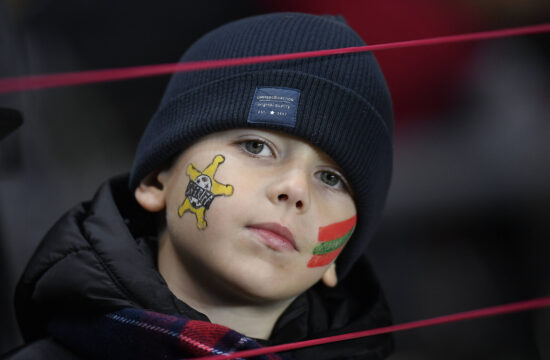 TIRASPOL: FC Sheriff Tiraspol v Inter Milan: Group D - UEFA Champions League TIRASPOL, MOLDOVA - NOVEMBER 03: Fan of She