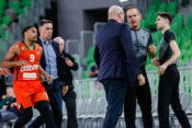 semi-final of OTP Bank League 2024/2025 basketball match between Cedevita Olimpija and Terme Olimia Podcetrtek