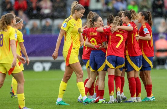 CHE, Thun, Spain vs Belgium, international match, soccer, UEFA, Arena Thun, UEFA European Women's Championship 2025, group stage matchday 2