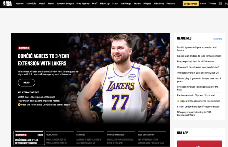 Luka Dončić, NBA