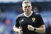 Rangers v Celtic cinch Premiership Referee John Beaton warms up during the cinch Premiership match at Ibrox Stadium, Gla