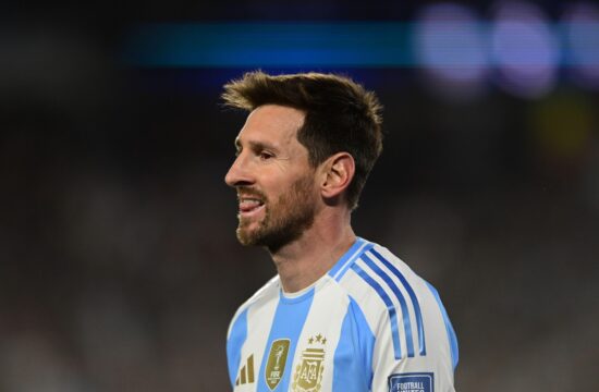 Buenos Aires, Argentina - September 4: Lionel Messi of Argentina reacts during a FIFA World Cup 2026 Qualifier match between Argentina and Venezuela a