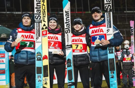 Nika Vodan, Anže Lanišek, Nika Prevc, Domen Prevc