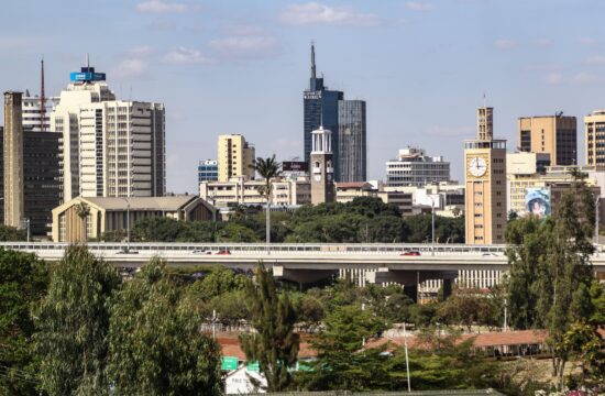 Commercial high-rise buildings seen in Nairobi City. According to survey by Expat City Ranking 2021, Nairobi was ranked as the best city in Africa for expatriates.