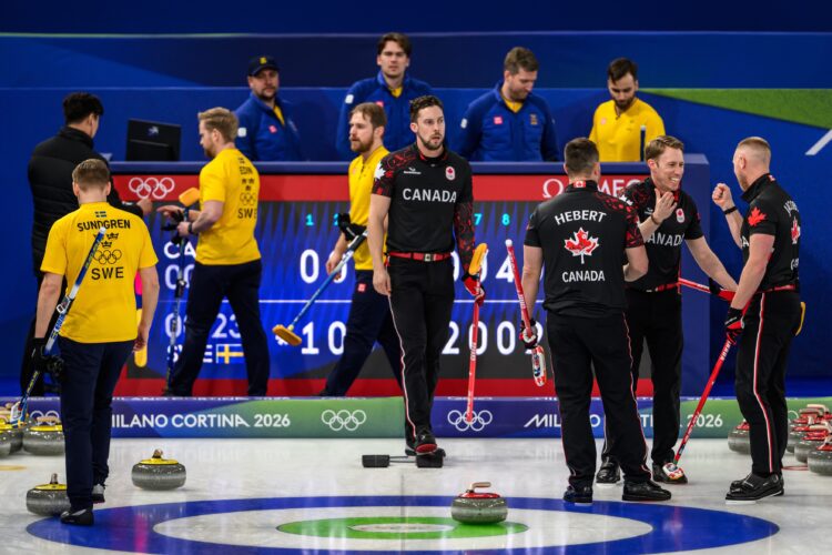 2026 Winter Olympics, Day 7, Curling, Men's Round Robin, Cortina, Italy - 13 Feb 2026