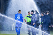 quarter-final of Pivovarna Union Slovenian Cup football match between Brinje Grosuplje and Olimpija in Grosuplje