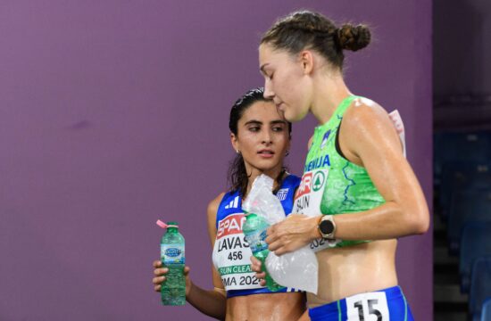 11.06.2024, Rome, Stadio Olimpico, European Athletics Championships, Dafni-Eftychia-Tereza Lavasa (Greece) and Liza Sajn