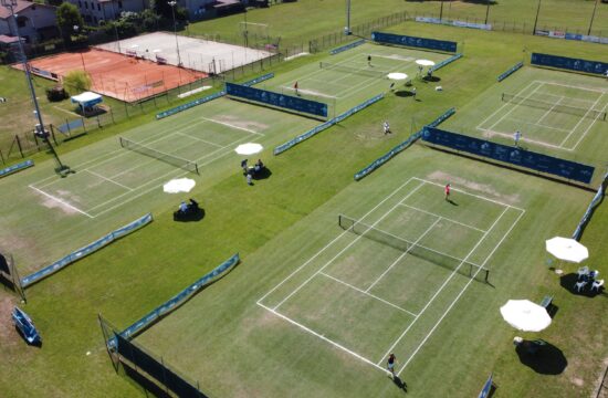 Tennis, it's time for ÒGaibledonÓ: the Italian Wimbledon kicks off on Monday 13 June. Gaiba, Rovigo, Italy