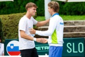 Davis Cup match between Slovenia and Urugvay in Ljubljana