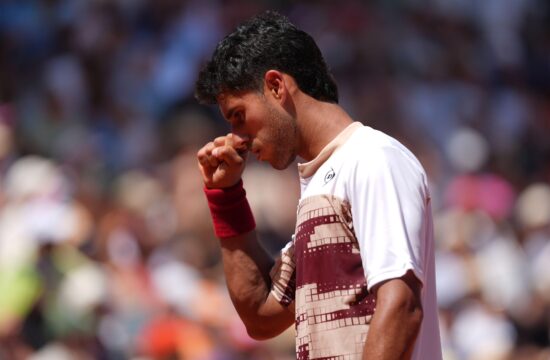 Paris, France. 28th May, 2026. PARIS, FRANCE - MAY 28: Adolfo Daniel Vallejo of Paraguay during Day Five of the 2026 French Open at Roland Garros on May 28, 2026 in Paris, France. (Photo by Marleen Fouchier/BSR Agency) Credit: BSR Agency/Alamy Live News
