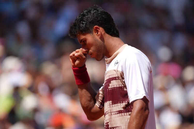 Paris, France. 28th May, 2026. PARIS, FRANCE - MAY 28: Adolfo Daniel Vallejo of Paraguay during Day Five of the 2026 French Open at Roland Garros on May 28, 2026 in Paris, France. (Photo by Marleen Fouchier/BSR Agency) Credit: BSR Agency/Alamy Live News
